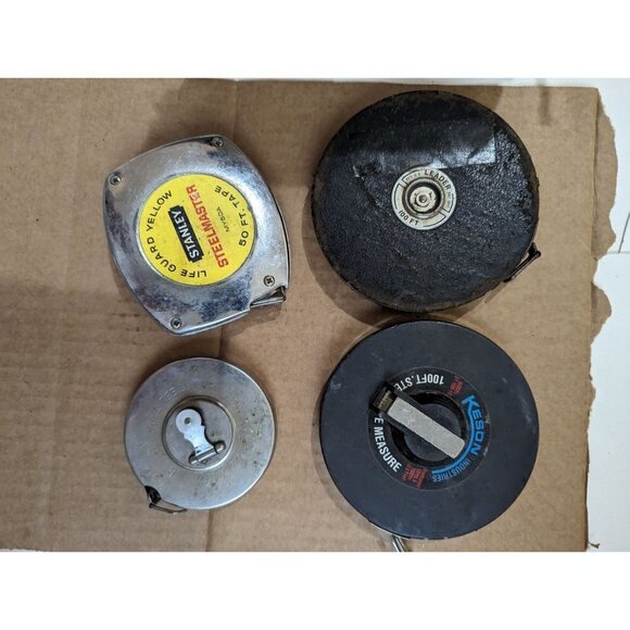 Vintage Tape measure lot of 4 Stanley Keson Trustworthy  Lufkin tools - Picture 7 of 9